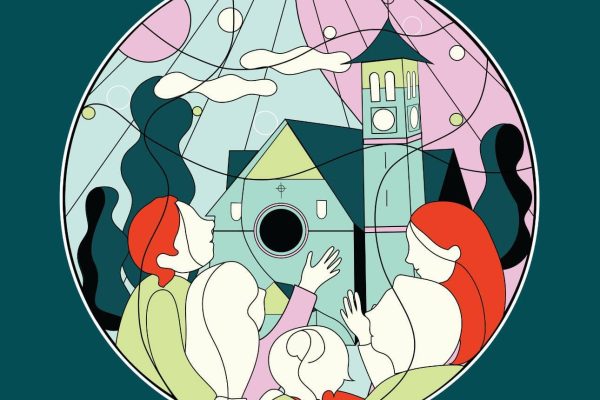 Illustratie van mensen bij Stadsklooster Utrecht