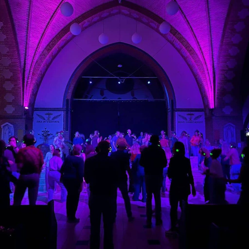 SIlent disco in het Stadsklooster